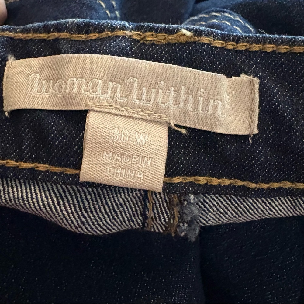 Woman Within Dark Blue Denim Jeans Women’s size 36W - Picture 9 of 10